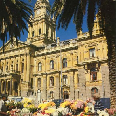 Flower Sellers in fron of Cape Town City Hall