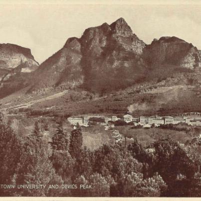 Cape Town University and Devil's Peak