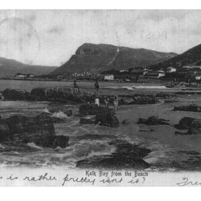 Kalk bay from the beach