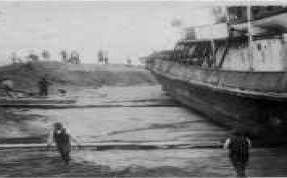 Port St Johns - Umzimvubu coaster run aground in the river mouth