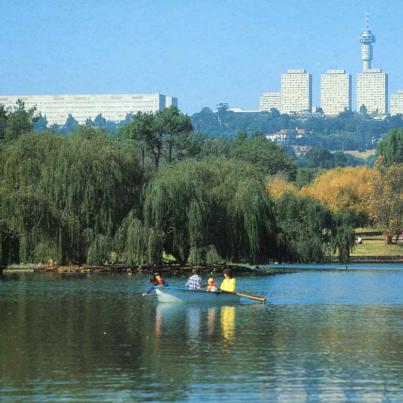 Johannesburg General Hospital from Zoo Lake