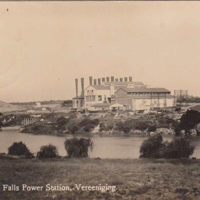 VEREENIGING, Victoria Falls Power Station, 1927 postmark