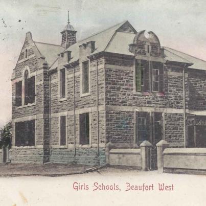 Beaufort-West Girls School postal cancellation 24.12.1906