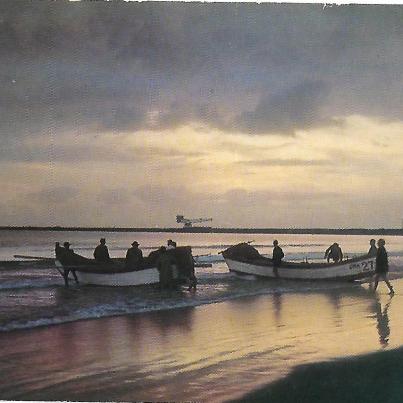 Fishermen start their day, Durban - 1968