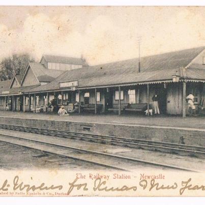 Newcastle - Railway Station postmark 1904