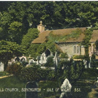 Isle of Wight The Old Church, Bonchurch