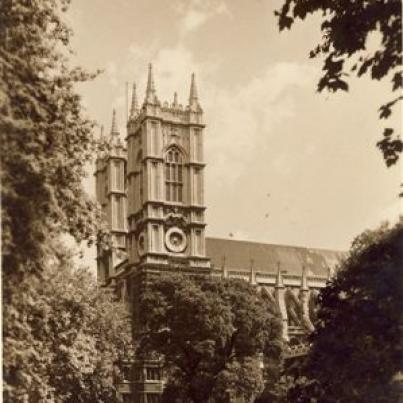 London Westminster Abbey from Deans Yard