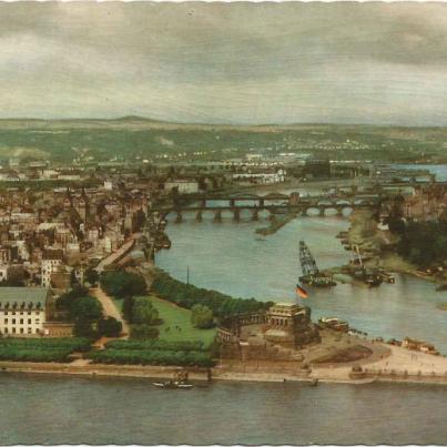 Koblenz, Deutches Eck (Where the Moselle joins the Rhine)