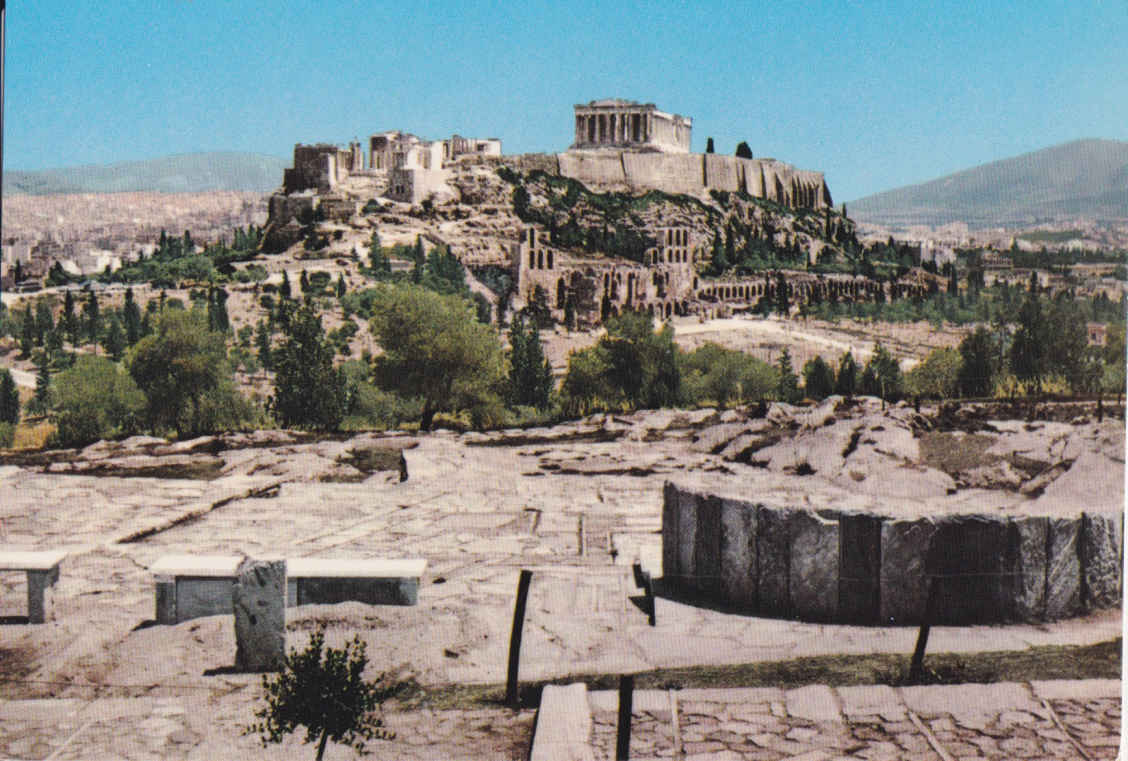 Athens, The Acropolis as seen from Socrates' prison