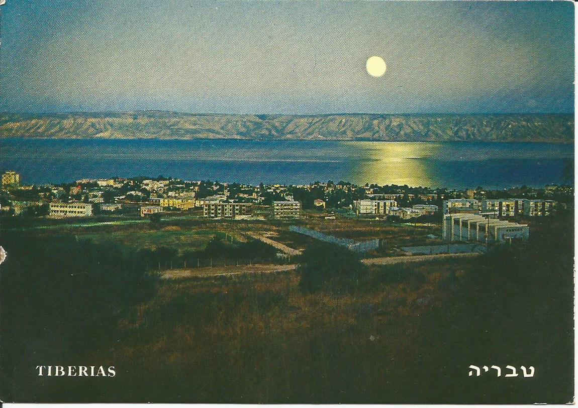 Tiberias_ Lake of Galilee and Golan Mountains at Moonlight_001