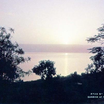 Sunrise at the Lake of Galilee