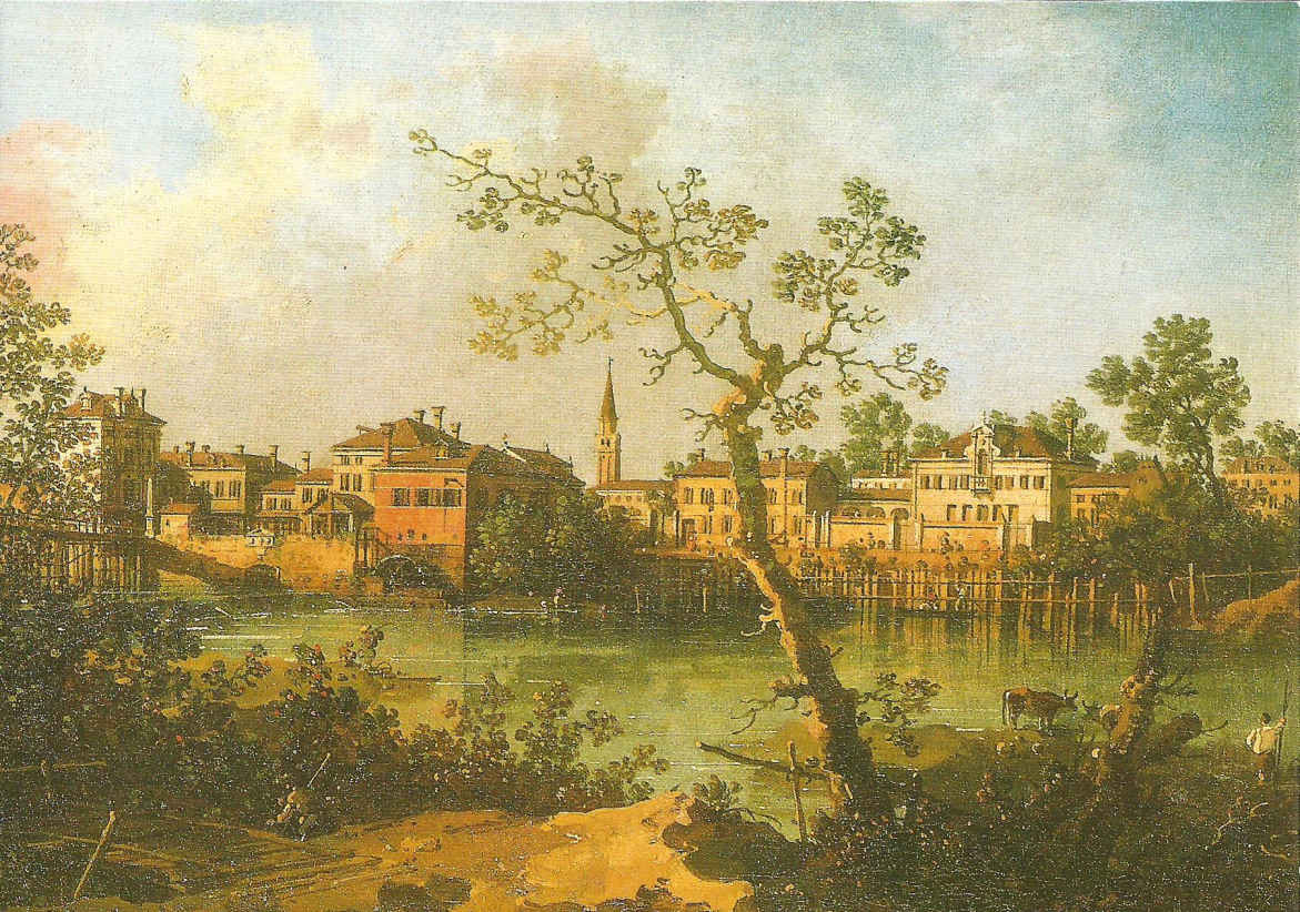 Padua (possibly), A View of a Town on a River Bank by Giovanni Canal (1697-1768)