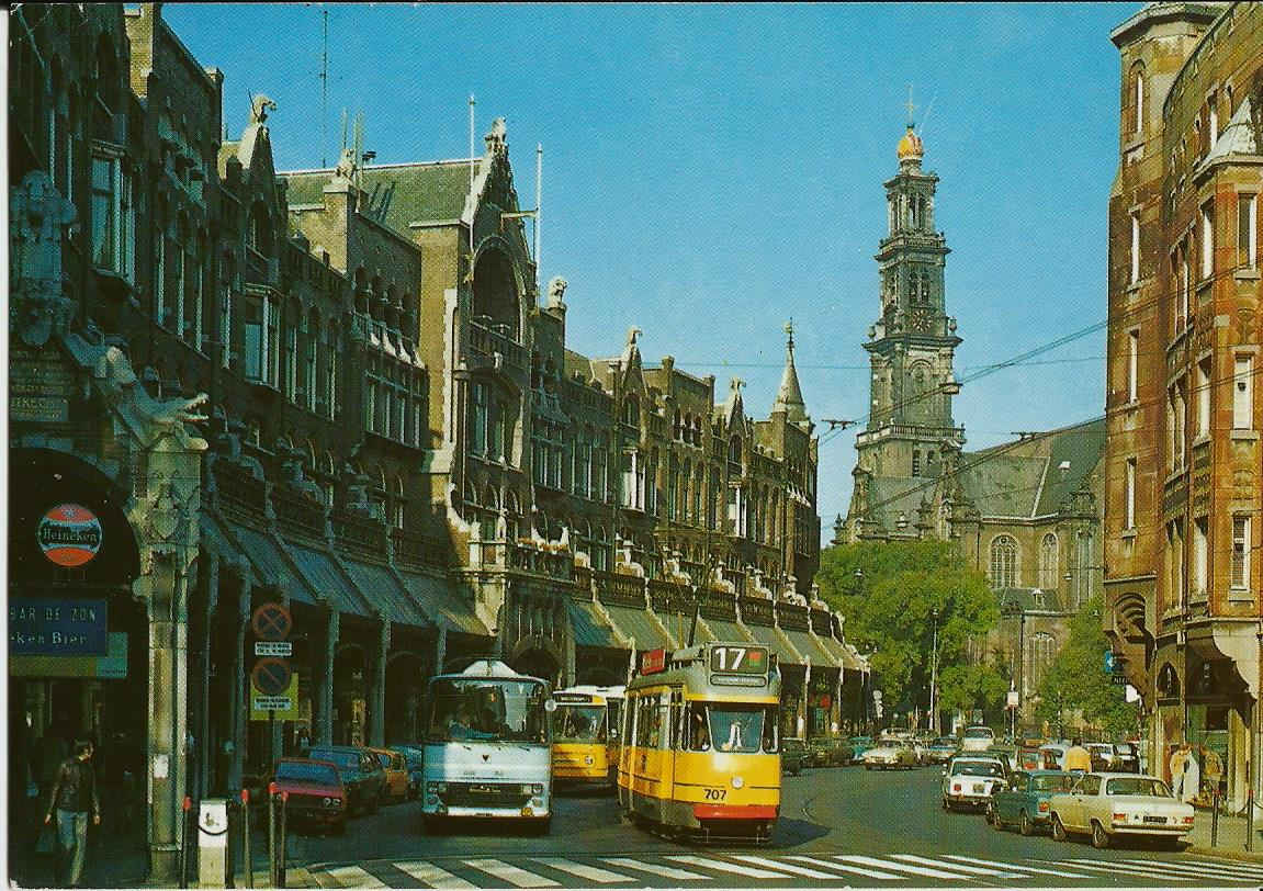 Amsterdam, Raadhuisstraat met Westerkerk