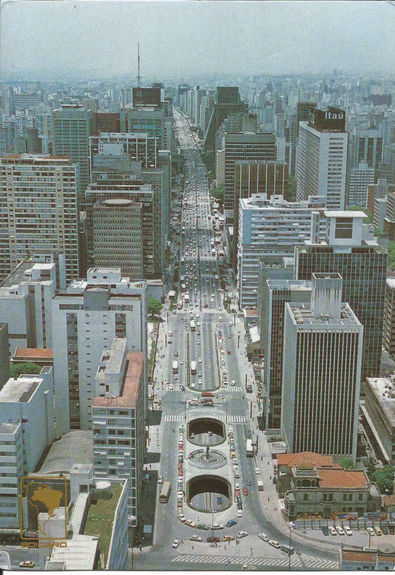 Sao Paulo, Aerial View - Paulista Avenue