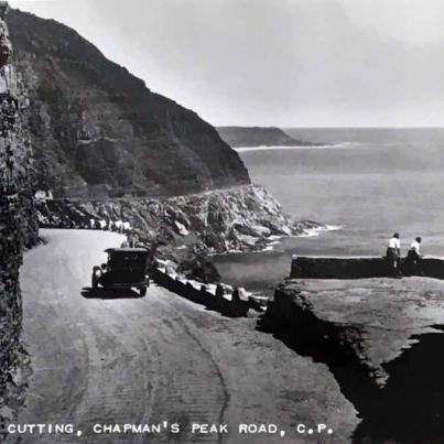 First Cutting Chapmans Peak Road circa 1919