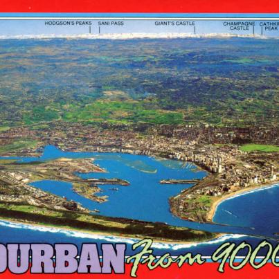 Durban from 9000ft