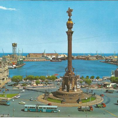 Barcelona, Monumento a Colón y Puerta de la Paz