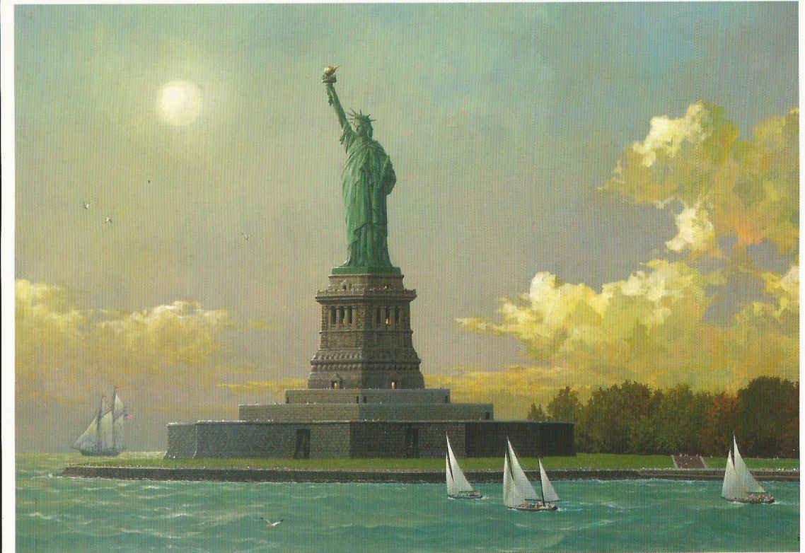 New York, Liberty Island by Alexander Chen