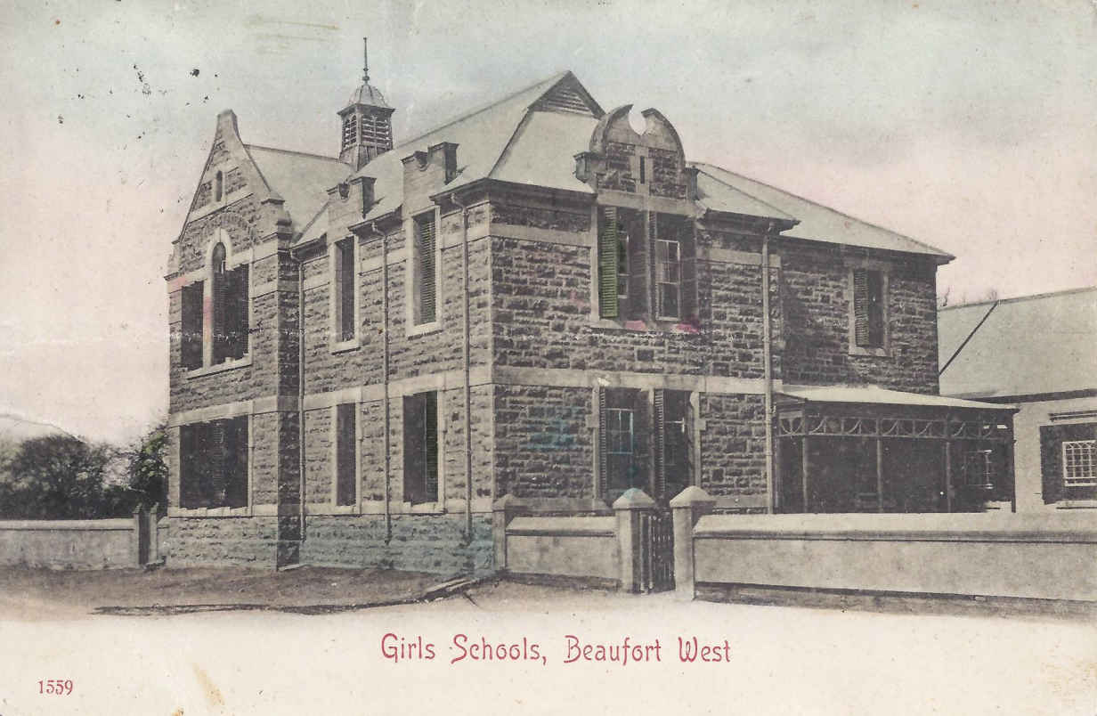 Beaufort-West Girls School postal cancellation 24.12.1906