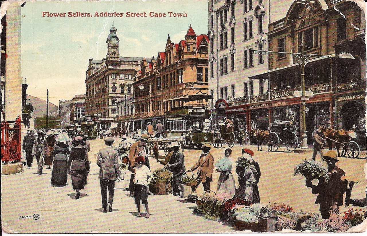 Flower sellers, Adderley St, Cape Town