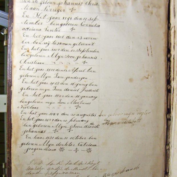 KRUGER Johannes Christiaan, gebore 1781 en Cornelia Adriana VENTER, gebore 1791, getroud 1806