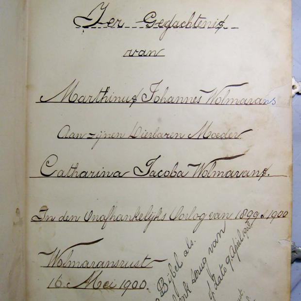 WOLMARANS Marthinus Johannes 1880-1946 en Susara Jacoba STEENKAMP, gebore 1885, getroud 1906 Krugersdorp