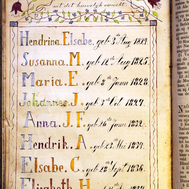 JOUBERT Gideon Jacobus Johannes, geb 1823 en Maria Elizabeth SPIES, geb 1828, trou 1846, hertrou 1869 MJ VAN NIEKERK