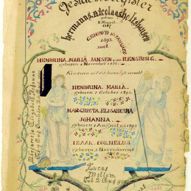 HOLTSHAUSEN Hermanus Nicolaas geb 1867 en Hendrina Maria JANSEN VAN RENSBURG gehuwd 1893