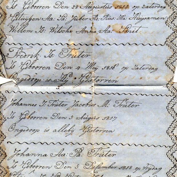 TRUTER Johannes Andries gebore 1778 & Hilletje Aletta SMIT gebore 1778 getroud 1788