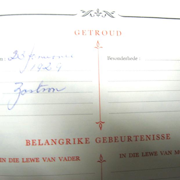DE JAGER Christiaan Jacobus de Nicker, gebore 1904 en Heiltje Johanna HENNING, gebore 1906, getroud 1929