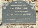 GREYLING E. De V. nee BOSMAN 1873-1956