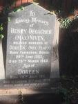 NIVEN Henry Degacher 1902-1953 & Doreen PLATT 1911-1974