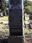 2. Monument erected for the South African Burgers - Anglo Boer War 1899-1902