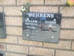 BEHRENS Willem Petrus 1939-2013 & Susan M. 1944-