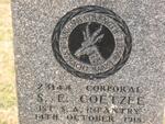 COETZEE S.E. -1918
