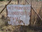 1. Sign board N.J. Prinsloo Elandsfontein
