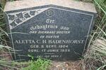 BADENHORST Aletta C.H. 1904-1939