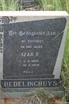REDELINGHUYS Izak F. 1898-1976