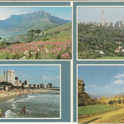 Cape Town, Johannesburg, Durban, Clarens