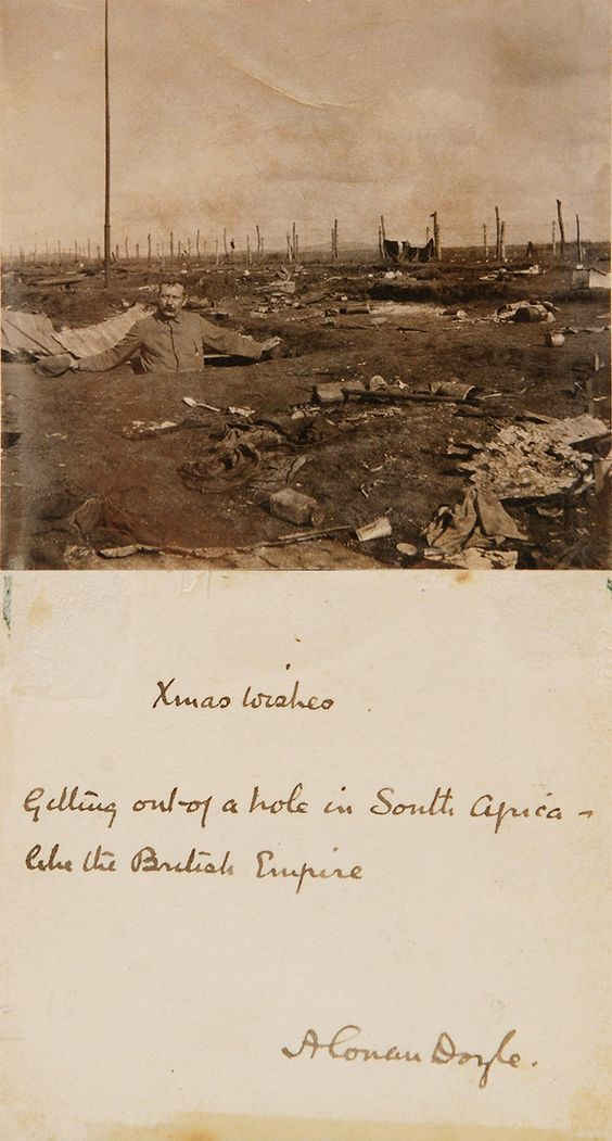 Conan Doyle getting out of the trenches