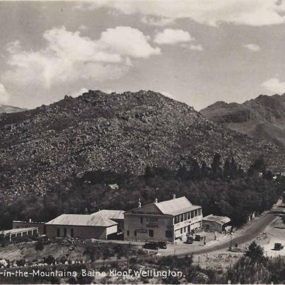 Hotel in the Mountain Bains Kloof Wellington, hand dated 1907