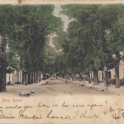 Dorp Street, Stellenbosch, postal cancellation 1904