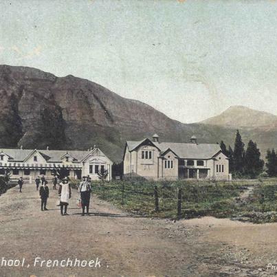 High School Frenchhoek, (Franchhoek) postal cancellation 1908
