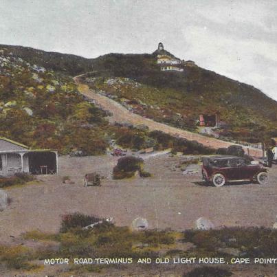 Motor road terminus and old light house, Cape Point