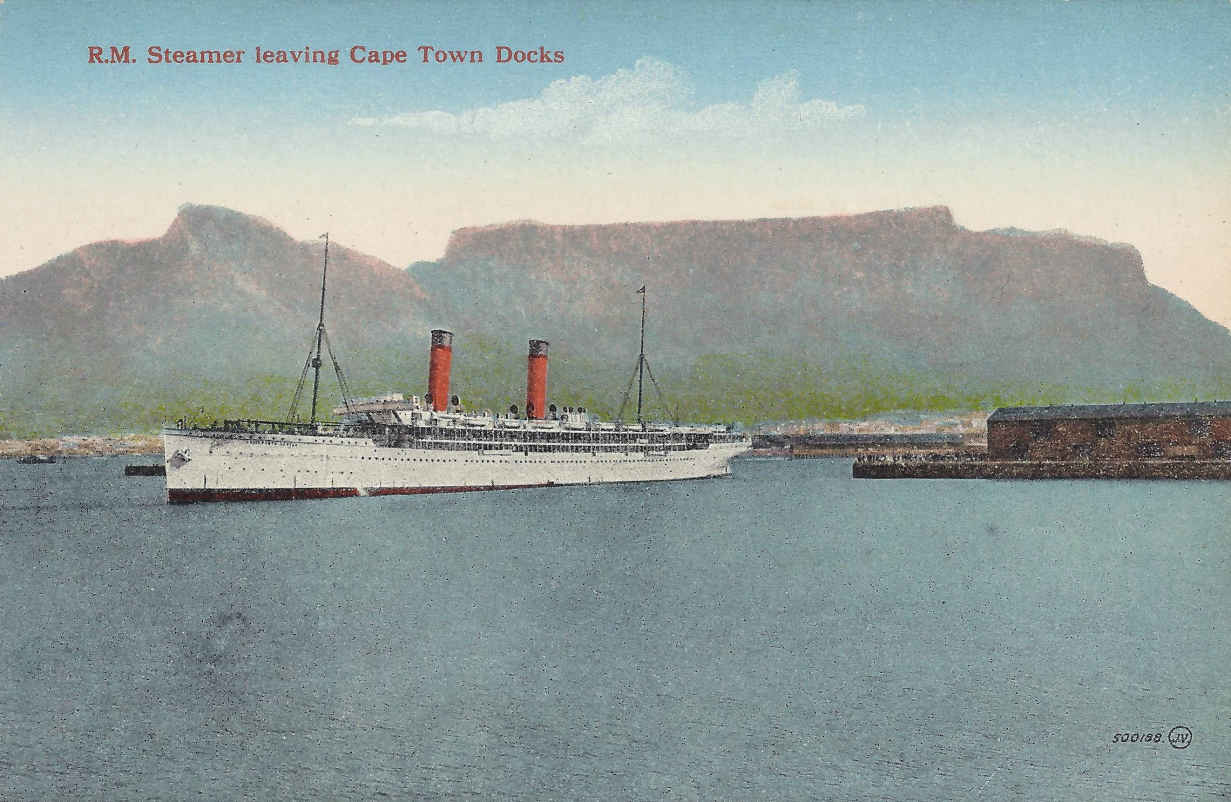 RM Steamer leaving Cape Town Docks