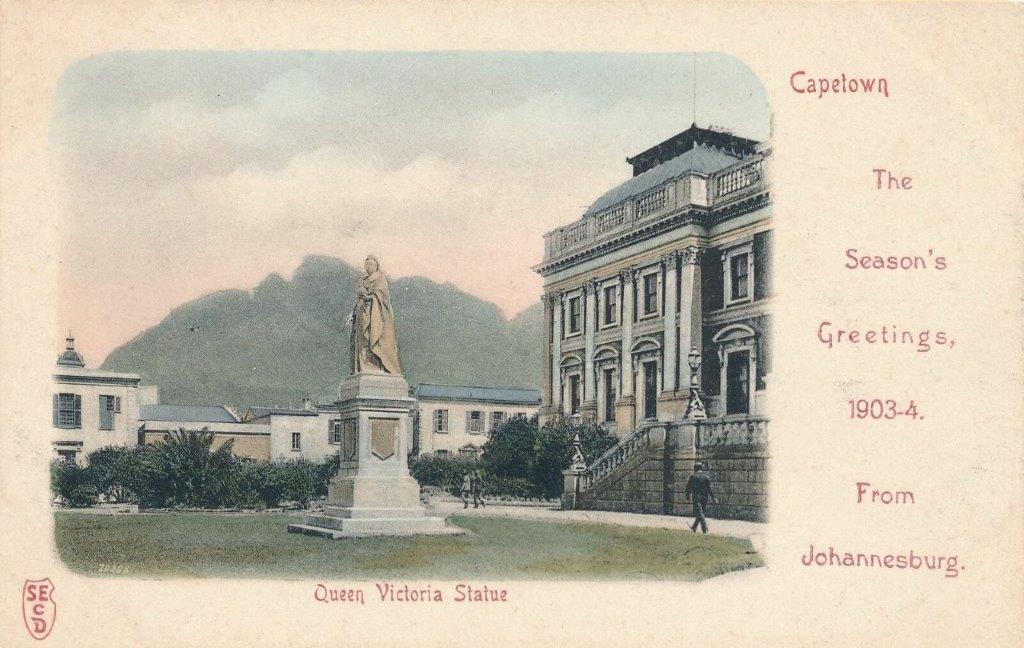Cape Town Queen Victoria Statue early 1900's