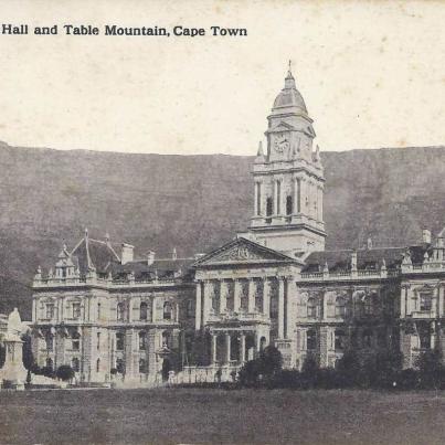 Table Mountain and City Hall Cape Town