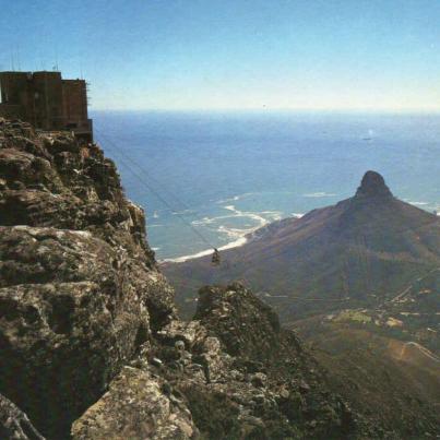 Upper Cableway Station with Lion's Head and Robben Island in the distance