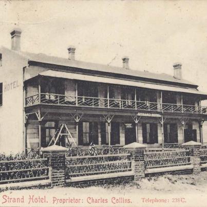 Woodstock, Strand Hotel Proprietor Charles Collins, hand dated 1900