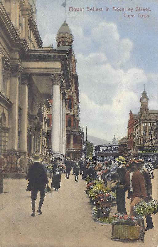 Flower sellers in Adderley Street Cape Town